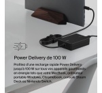 Chargeur et câble d'alimentation PC Belkin Adaptateur secteur Core GaN 100W avec câble USB-C de 2,5 m, noir