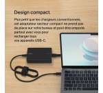 Chargeur et câble d'alimentation PC Belkin Adaptateur secteur Core GaN 100W avec câble USB-C de 2,5 m, noir