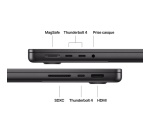 MacBook Apple Pro 14" 2 To SSD 24 Go RAM Puce M5 CPU 10 cœurs GPU 10 cœurs Noir sidéral