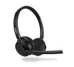 Casque PC Urban Factory Micro-casque supra auriculaire sans fil Bluetooth Movee avec réduction de bruit Noir
