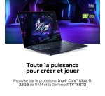 PC portable Acer Gaming Predator Triton 14 AI PT14-52T-98ZQ 14.5" Ecran tactile 120Hz Intel Core Ultra 9 32 Go RAM 1 To SSD Nvidia GeForce RTX 5070 Noir