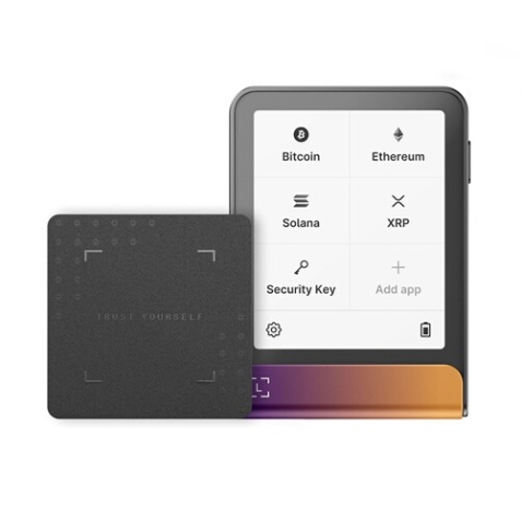 Cryptowallet Ledger Flex Fuchsia cendré, avec Recovery Key incluse