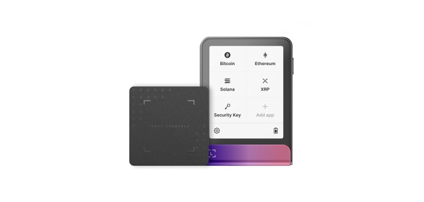 Cryptowallet Ledger Flex Magenta Carminé, avec Recovery Key incluse