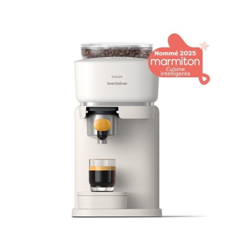 Expresso avec broyeur Philips BAR300/03 Baristina Blanc - Porte filtre jaune