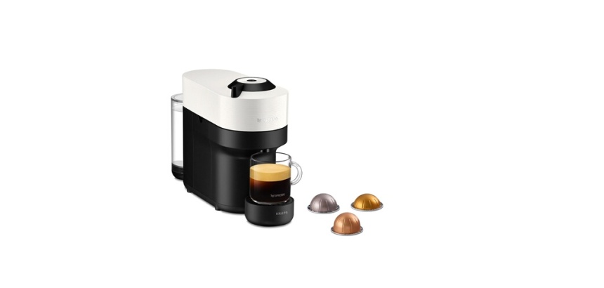 Cafetière à capsule Krups VERTUO POP BLANCHE YY4889FD BLANC COCO