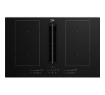 Plaque de cuisson avec hotte intégrée Beko HIXI84701UP noir