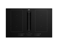 Plaque de cuisson avec hotte intégrée Beko HIXI84701UP noir