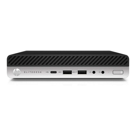 Unité Centrale Hp EliteDesk 800 G4 Intel Core i5 8 Go RAM 256 Go SSD Noir et Gris Reconditionné