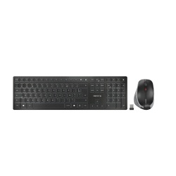 Ensemble clavier et souris Cherry Azerty sans fil DW 9500 SLIM Bluetooth Gris et Noir