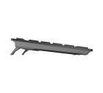 Clavier Cherry compact multi-appareils rechargeable avec connexion sans fil 2,4 GHz, Bluetooth 5.0 et filaire