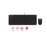 Ensemble clavier et souris Cherry Azerty filaire DC 2000 Noir