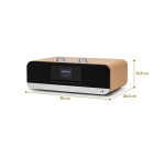 Chaine HiFi Roberts RADIO DAB FM BT USB CD STEREO BLUTUNE 300LE BOIS CERISIER
