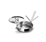 Poêle Joseph Joseph Space Steel avec Couvercle 28 cm