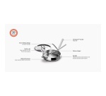 Poêle Joseph Joseph Space Steel avec Couvercle 28 cm