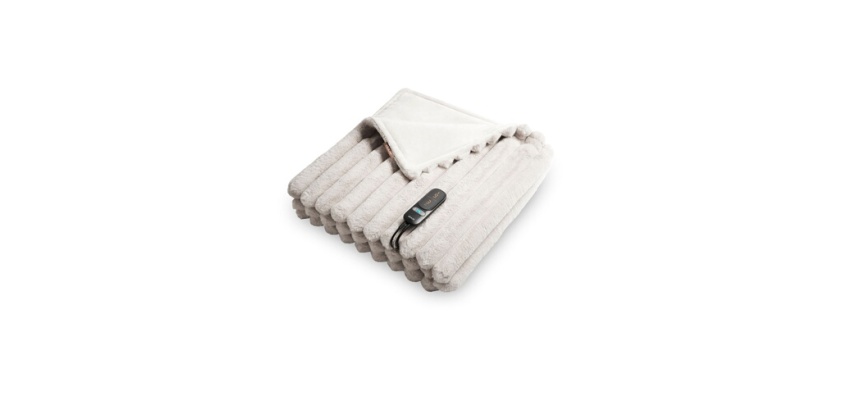 Couverture chauffante Duux DXOB02 Stripped 200x200 Gris