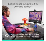 Souris Logitech sans fil MX Master 4 for Mac Noir sidéral