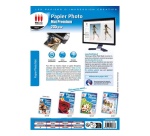 Papier d'impression Micro Appli Pack de 25 feuilles papiers photo A4 Mat Premium Blanc
