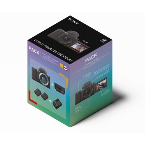 Appareil photo hybride Sony PACK ZV-E10 + E 16-50mm f/3,5-5,6 OSS + 2ème BATTERIE + CHARGEUR