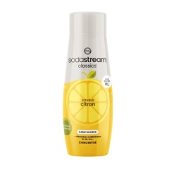 Sirop et concentré Sodastream Concentre Saveur CITRON SANS SUCRES 440ml