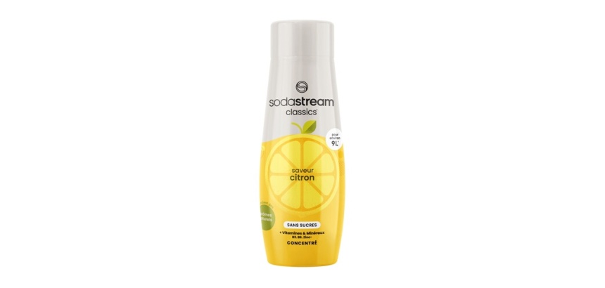 Sirop et concentré Sodastream Concentre Saveur CITRON SANS SUCRES 440ml