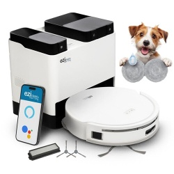 Aspirateur robot Eziclean Robot aspirateur laveur EZIclean All In One Z12 Ultra avec base de vidage