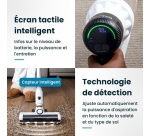 Aspirateur balai Eziclean Aspirateur balai sans fil EZIclean Cyclomax R22 Station avec base de vidage