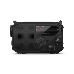 Radio Philips portable TAR1609 avec lampe torche Noir