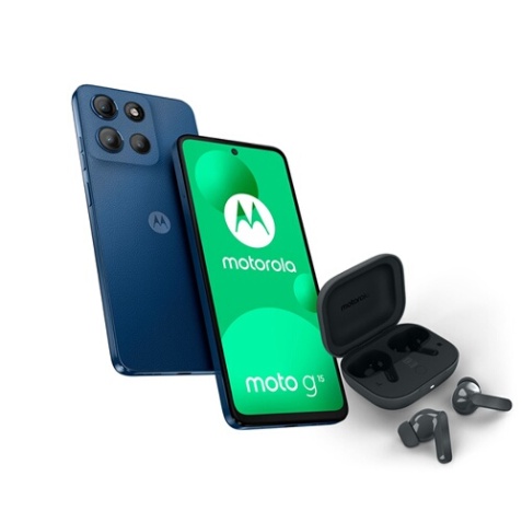Smartphone Motorola PACK G15 8/256 Go Marine + buds Bass Dark shadow