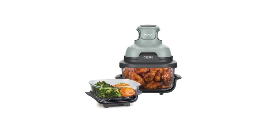 Friteuse sans huile Ninja Crispi Airfryer en verre FN101EUSG Vert Gris