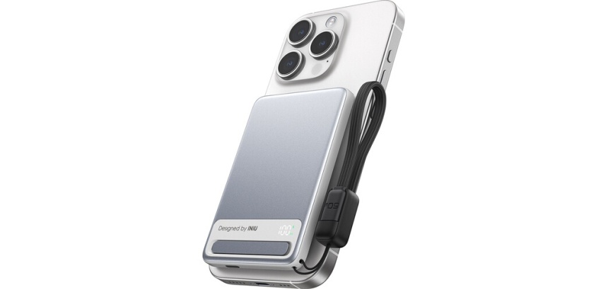 Chargeur pour téléphone mobile Iniu PB MagPro Slim 5k mAh Magnet+ USB C + cbl USB C Wh