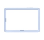 Accessoires Tablette Samsung Coque avec bords renforcés, fonction Stand pour Galaxy Tab S11 - Bleu