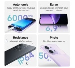 Smartphone Xiaomi Pack Redmi 15C 6,9" 5G Double nano SIM 256 Go Midnight Black + Redmi Buds 6 Play Noir