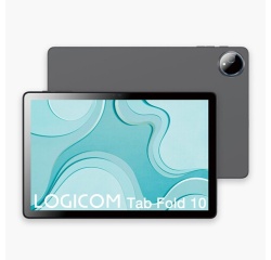 Tablette tactile Logicom Fold 10 10,1" 128 Go Gris + Folio