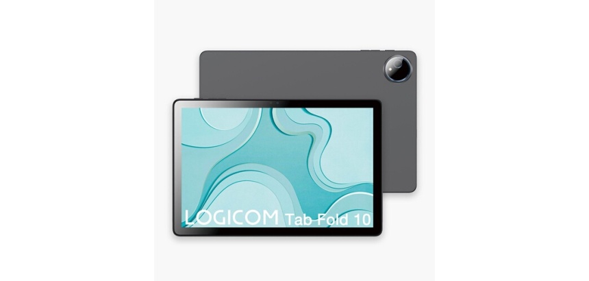 Tablette tactile Logicom Fold 10 10,1" 128 Go Gris + Folio