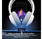 Casque PC Steelseries Micro Gaming sans fil Wifi Arctis Nova 7 Gen 2 Blanc