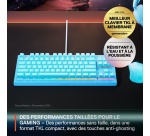 Clavier Steelseries Gaming filaire Apex 3 TKL Bleu Aqua