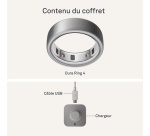 Bague connectée Oura Ring 4 - Brushed Silver - Size 5