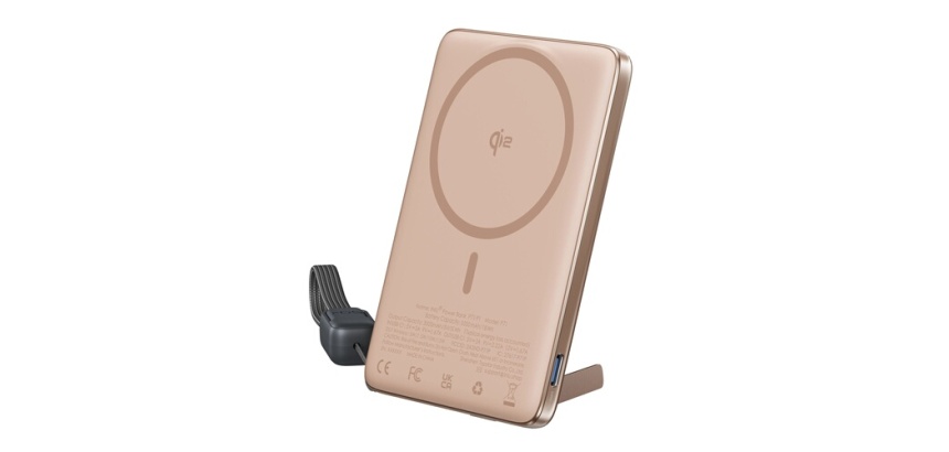Chargeur pour téléphone mobile Iniu PB MagPro Slim 5k mAh Magnet+USB C Desert Titanium