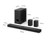 Barre de son Lg S80TR - 5.1.3ch - caisson de basse sans-fil - enceinte arriere sans-fil - Dolby Atmos - DTS:X