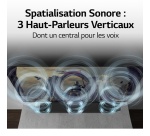 Barre de son Lg S80TR - 5.1.3ch - caisson de basse sans-fil - enceinte arriere sans-fil - Dolby Atmos - DTS:X