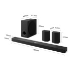 Barre de son Lg S95TR - 9.1.5ch - caisson de basse sans-fil - enceinte arriere sans-fil - Dolby Atmos - DTS:X