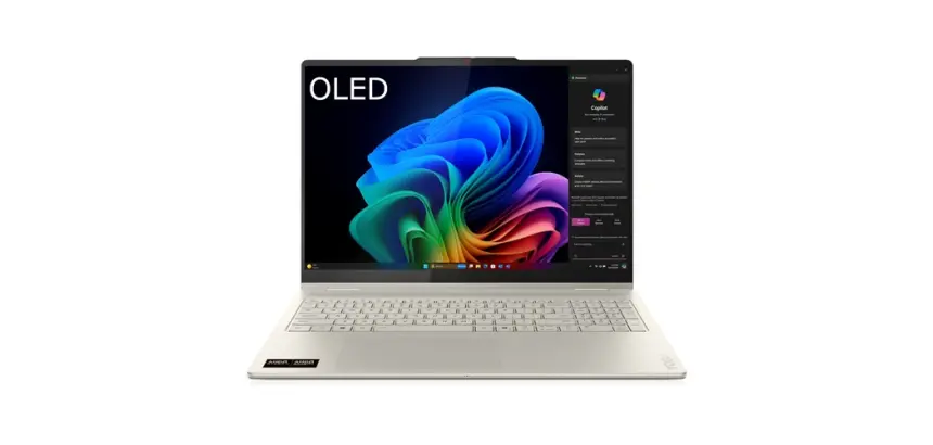 PC portable Lenovo Yoga 7 16AKP10 16'' OLED 2.8k 120 Hz écran tactile Copilot+PC AMD Ryzen 7 AI 16 Go RAM 512 Go SSD Gris sable