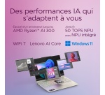 PC portable Lenovo Yoga 7 16AKP10 16'' OLED 2.8k 120 Hz écran tactile Copilot+PC AMD Ryzen 7 AI 16 Go RAM 512 Go SSD Gris sable