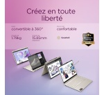 PC portable Lenovo Yoga 7 16AKP10 16'' OLED 2.8k 120 Hz écran tactile Copilot+PC AMD Ryzen 7 AI 16 Go RAM 512 Go SSD Gris sable