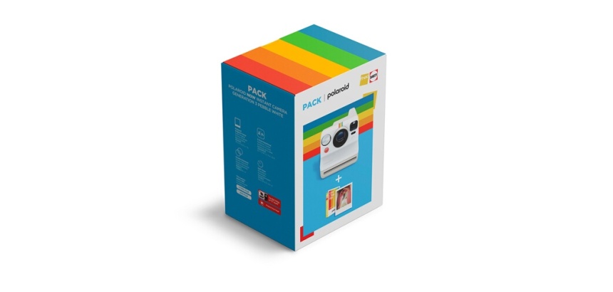 Appareil photo instantané Polaroid Polaroid Pack Fnac Darty Now Génération 3 Blanc + 8 films