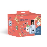 Appareil photo instantané Fujifilm PACK NOEL 25 mini 12 bleu ciel