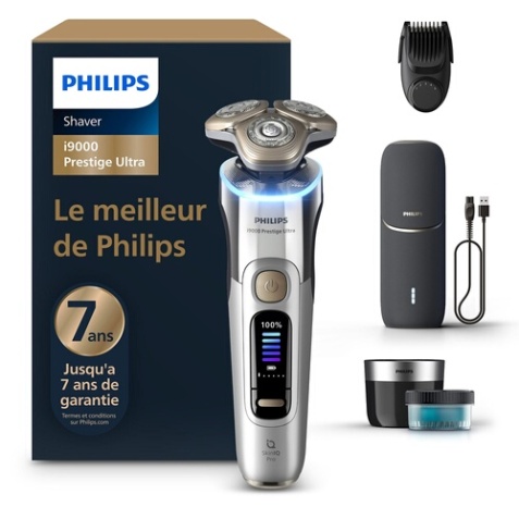 Rasoir électrique Philips XP9404/46 Serie i9000 prestige ultra 100 % étanche avec Skin IQ