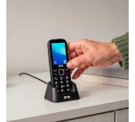 Téléphone portable basique Spc MOBILE 4G SENIOR ECRAN 2,4'' TOUCHE XL BOUTON SOS SYSTEME SMART HELP SOCLE DE CHARGE
