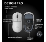 Souris Logitech gaming sans fil G PRO X SUPERLIGHT 2 SE Blanc pour PC et Mac