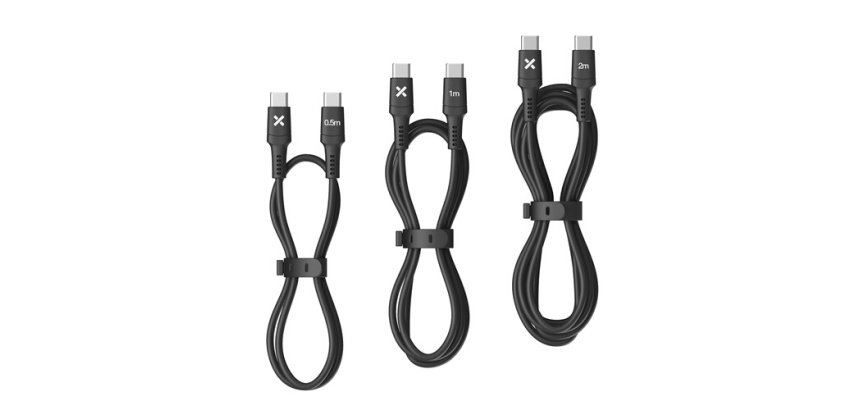 Câble téléphone portable Wefix Lot de 3 USB-C vers USB-C : 0.5/1/2 M Noir